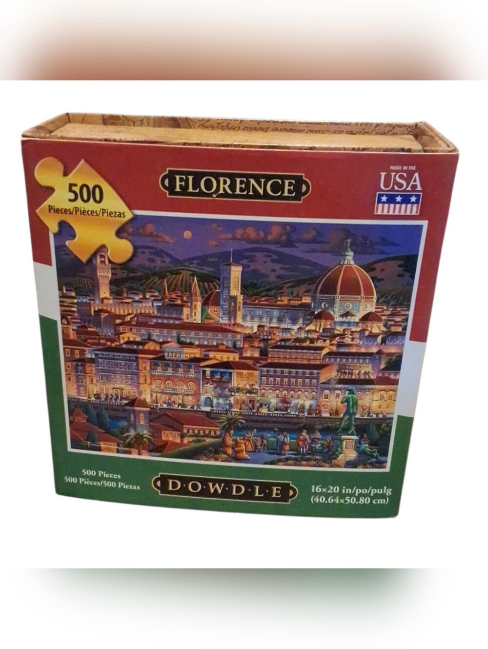 Dowdle "Florence" By Eric Dowdle 500-Piece Jigsaw Puzzle Counted